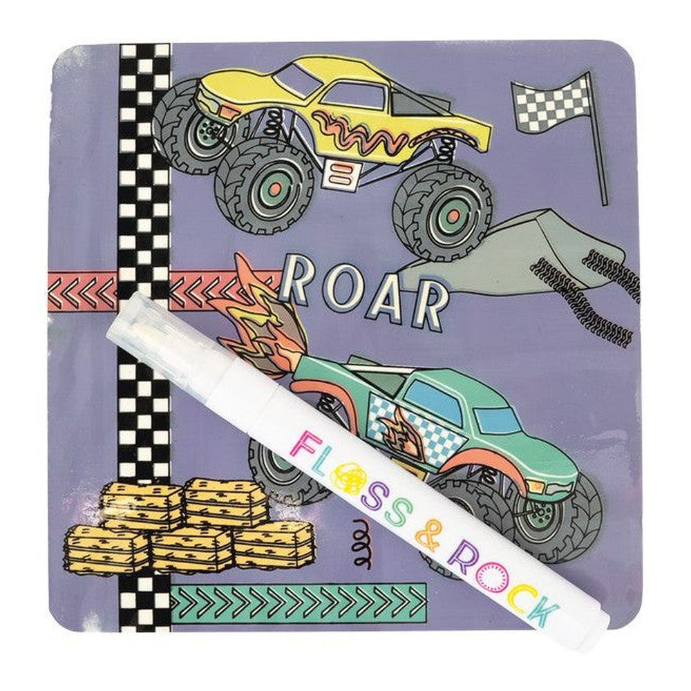 Karty wodne z pisakiem Floss & Rock – Auta, 10 kart – zdjęcie 2