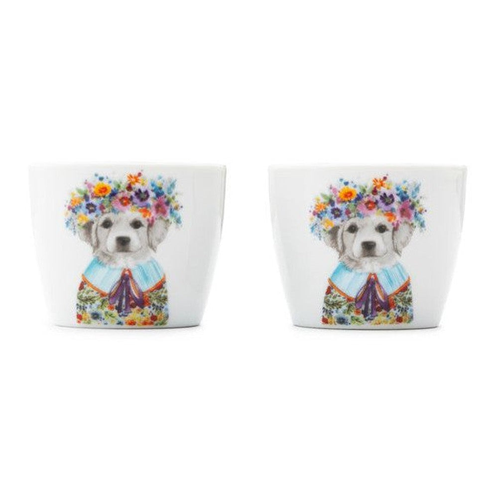 Kieliszki do jajek Szczeniak Tipperleyhill Mikasa – porcelanowe, 2 szt.