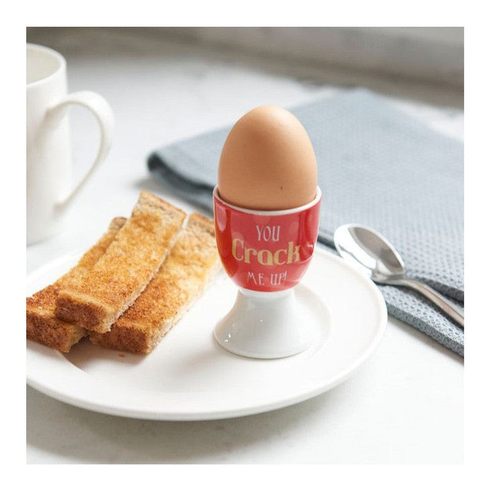 Kieliszki na jajko „You crack me up” Kitchen Craft – zestaw 4 szt. – zdjęcie 4