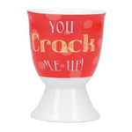 Kieliszki na jajko „You crack me up” Kitchen Craft – zestaw 4 szt.
