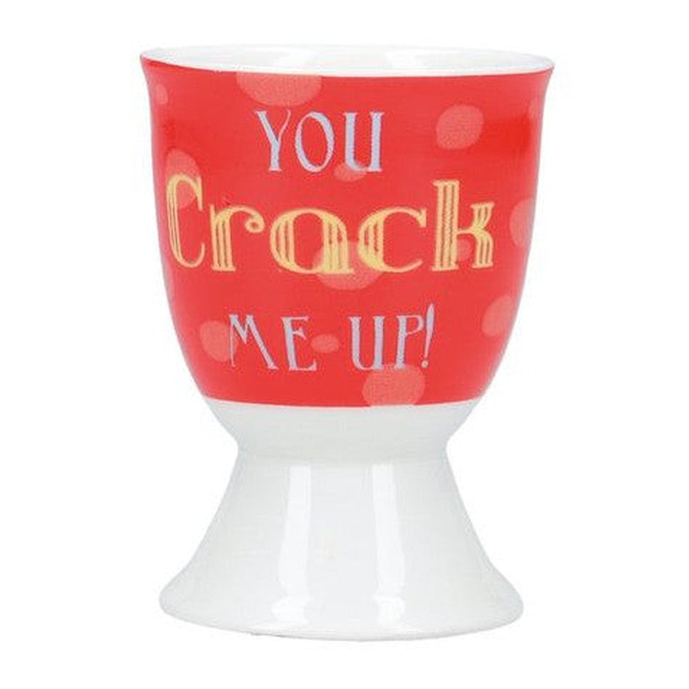 Kieliszki na jajko „You crack me up” Kitchen Craft – zestaw 4 szt.