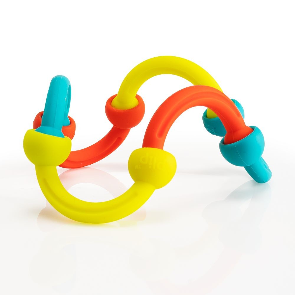 Klocki silikonowe Fat Brain Toy Co. – Plip Kit, 46 elementów – zdjęcie 8