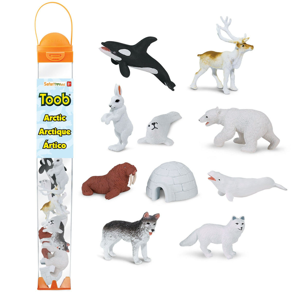 Figurki w tubie Safari Ltd – Zwierzęta Arktyki, 10 szt.