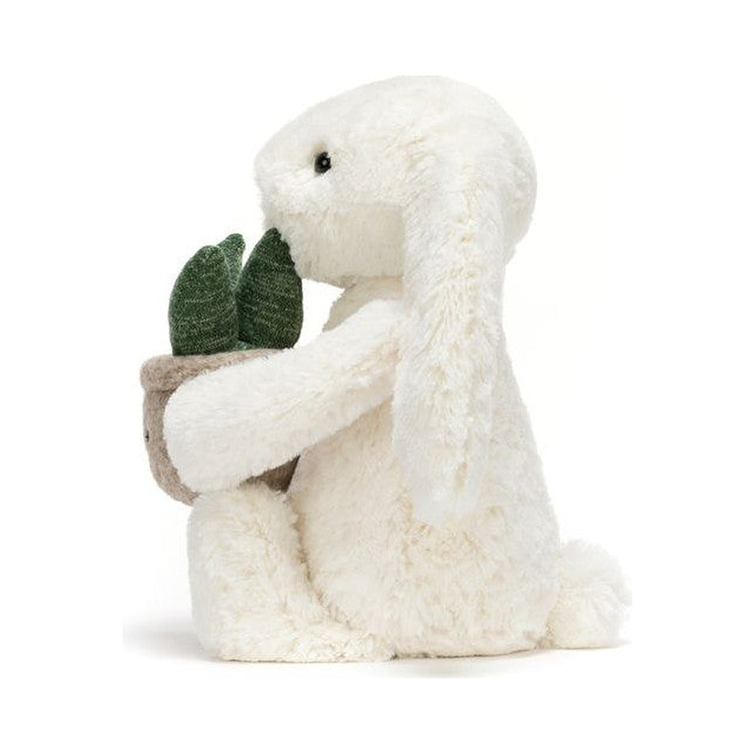 Maskotka Jellycat – Króliczek Kremowy z Aloesem 31 cm, widok z boku