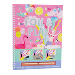 Książeczka z błyszczącymi foliami Kraina Fantazji Floss & Rock – 30 arkuszy folii