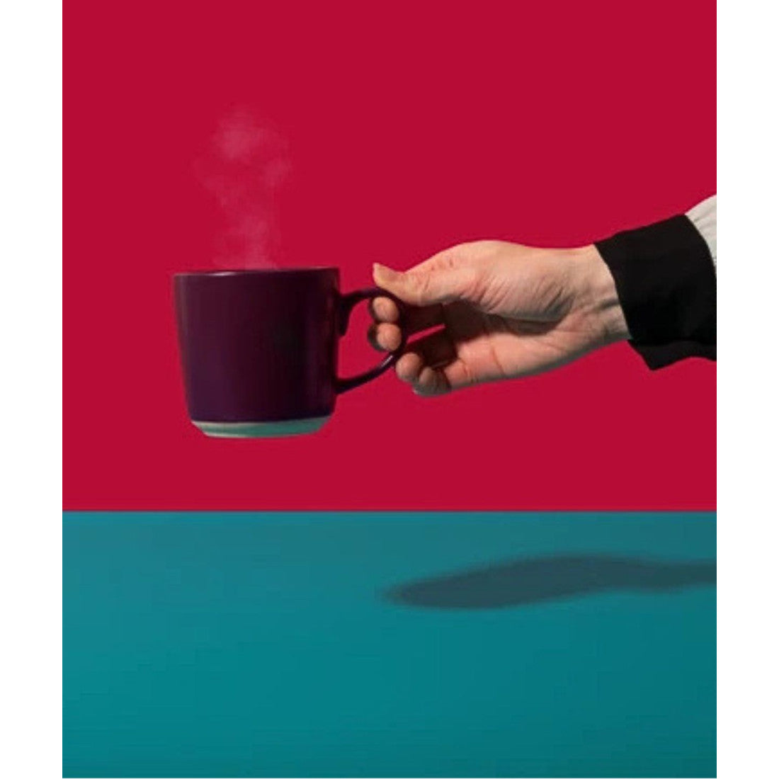 Kubek ceramiczny do kawy La Cafetière – fioletowy, 350 ml – zdjęcie 3