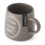 Kubek kamionkowy Eat Sleep Coffee Repeat Mikasa – brązowy, 400 ml – zdjęcie 7