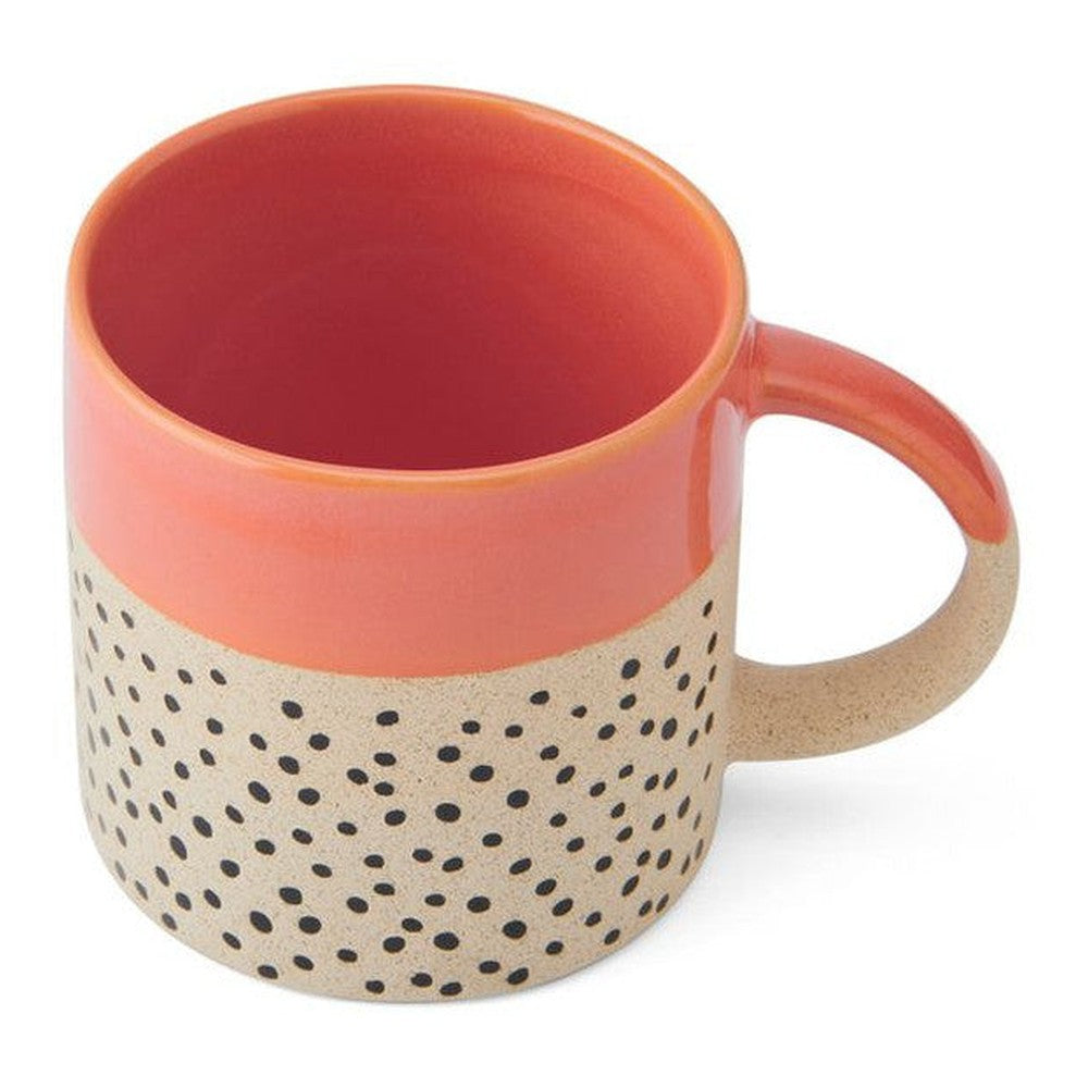 Kubek kamionkowy Kropki Mikasa – 390 ml – zdjęcie 2