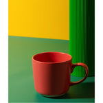 Kubek kamionkowy La Cafetière – czerwony 350 ml – zdjęcie 4