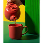 Kubek kamionkowy La Cafetière – czerwony 350 ml – zdjęcie 5