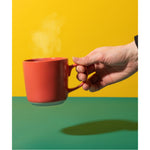Kubek kamionkowy La Cafetière – czerwony 350 ml – zdjęcie 6