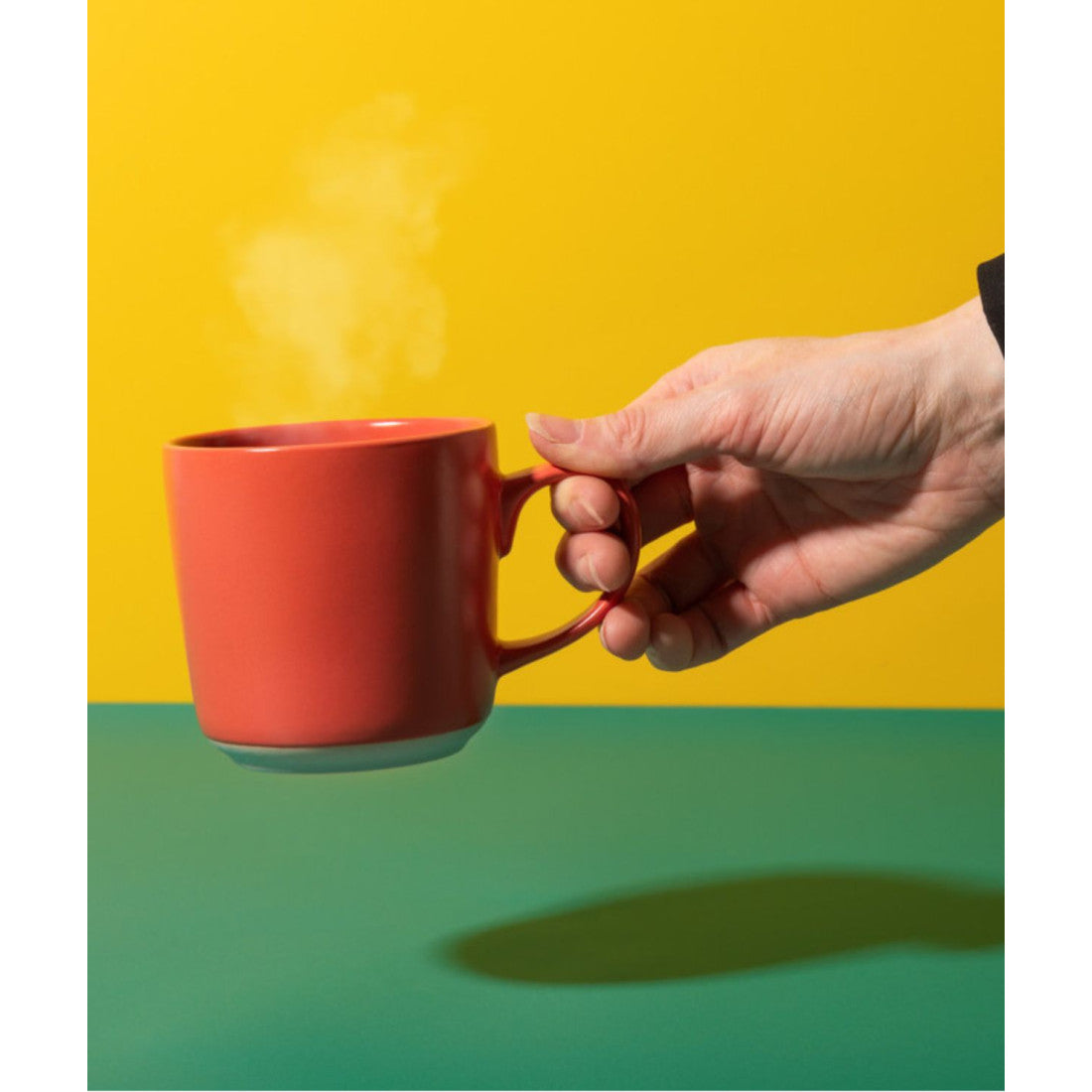 Kubek kamionkowy La Cafetière – czerwony 350 ml – zdjęcie 6