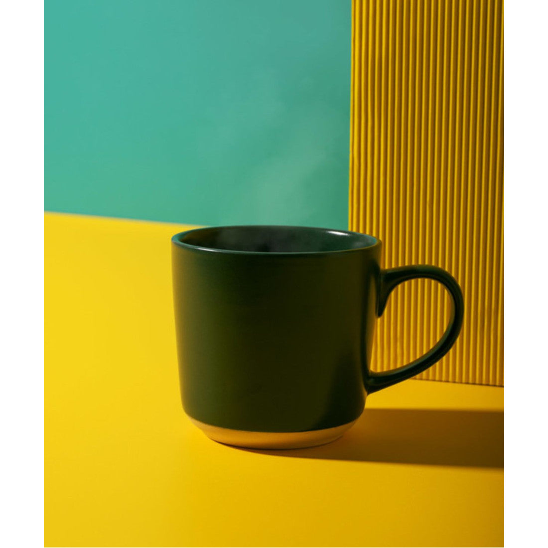 Kubek kamionkowy La Cafetière – zielony 350 ml – zdjęcie 5