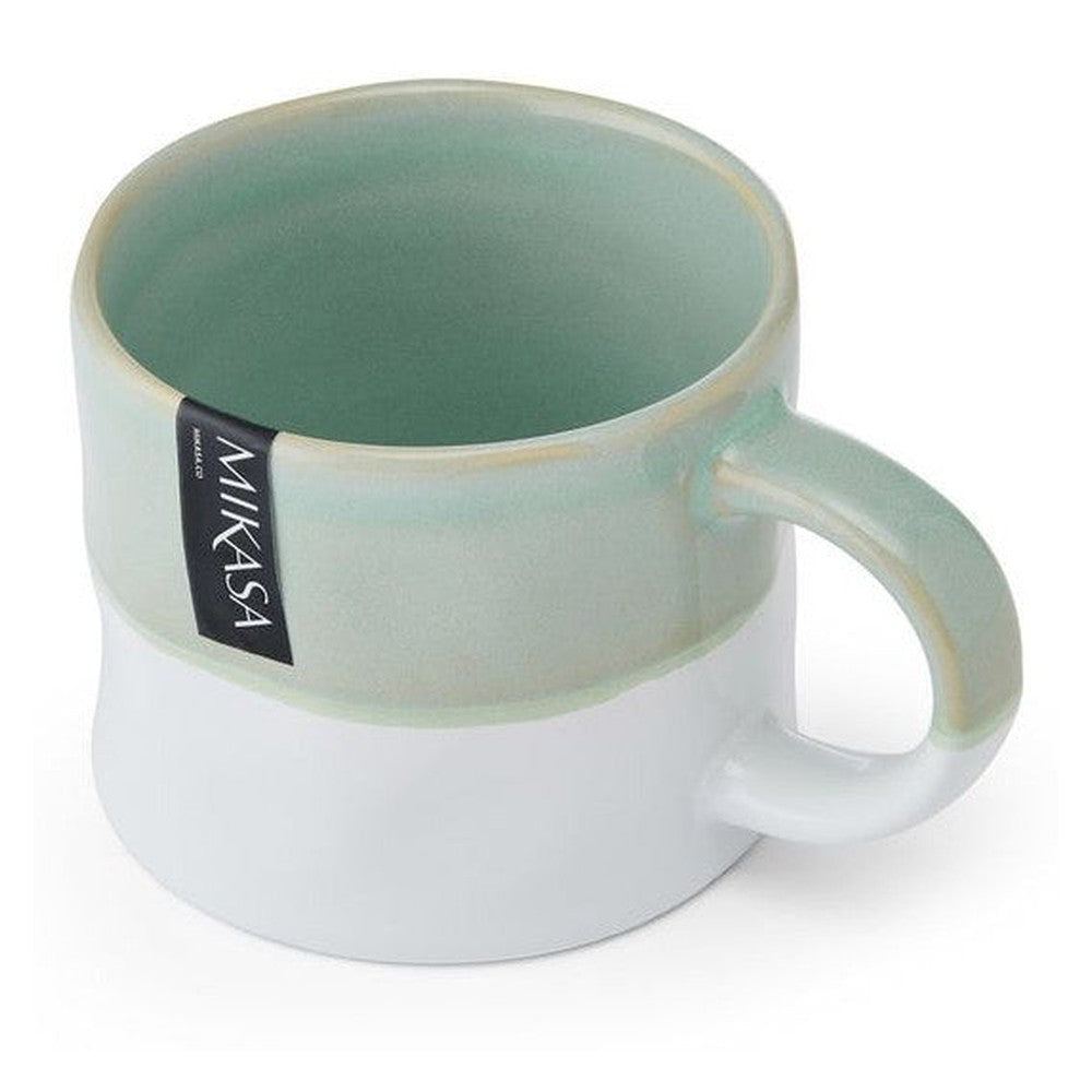 Kubek kamionkowy Ombre Mikasa – zielony, 350 ml – zdjęcie 6