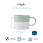 Kubek kamionkowy Ombre Mikasa – zielony, 350 ml – zdjęcie 7