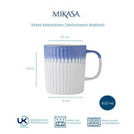 Kubek kamionkowy Teksturowany Mikasa – niebieski, 410 ml – zdjęcie 8