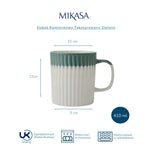 Kubek kamionkowy Teksturowany Mikasa – zielony, 410 ml – zdjęcie 6