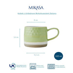 Kubek kamionkowy z unikalnym szkliwem Mikasa – zielony, 320 ml – zdjęcie 8