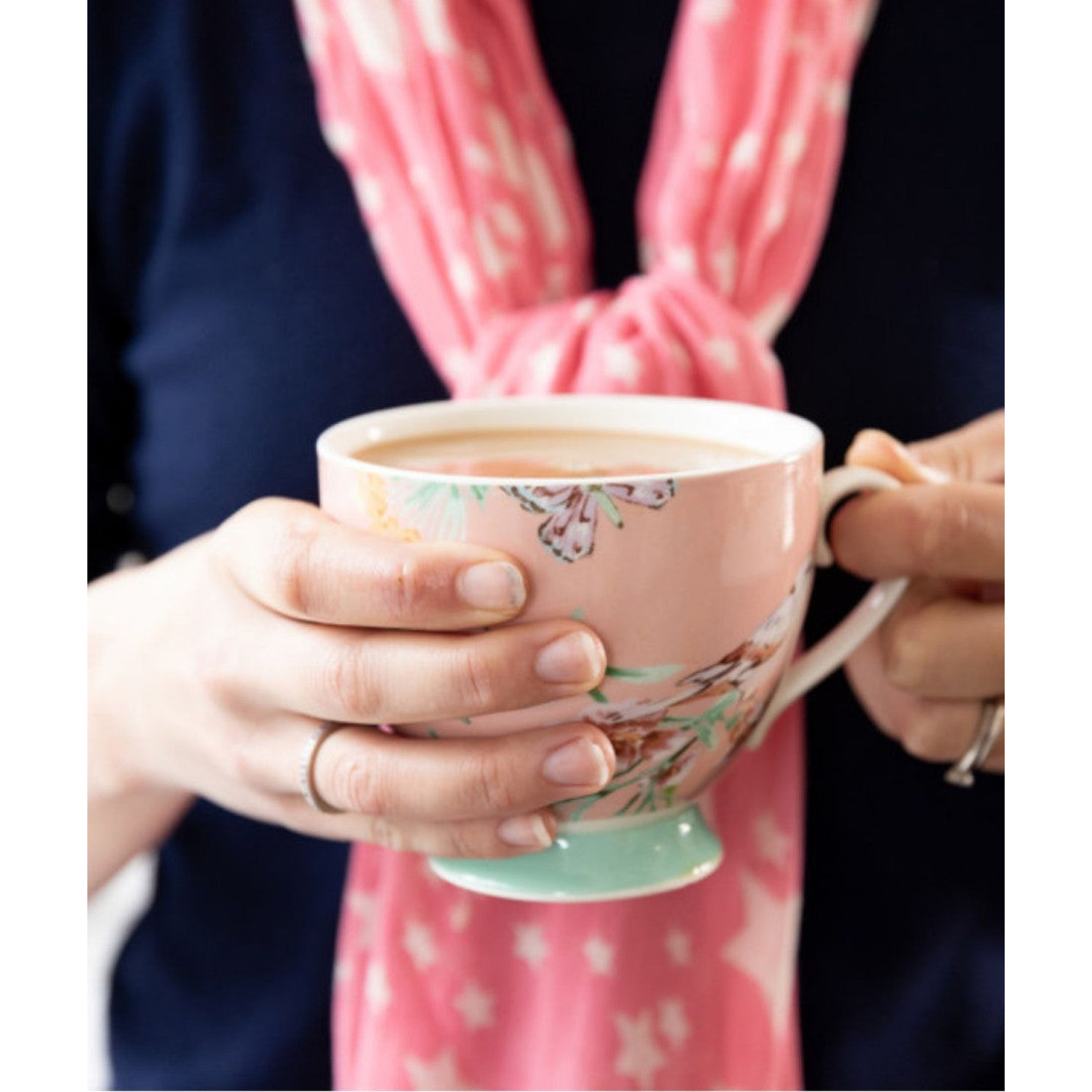Kubek na nóżce porcelanowy Kitchen Craft – wielobarwny 400 ml – zdjęcie 5