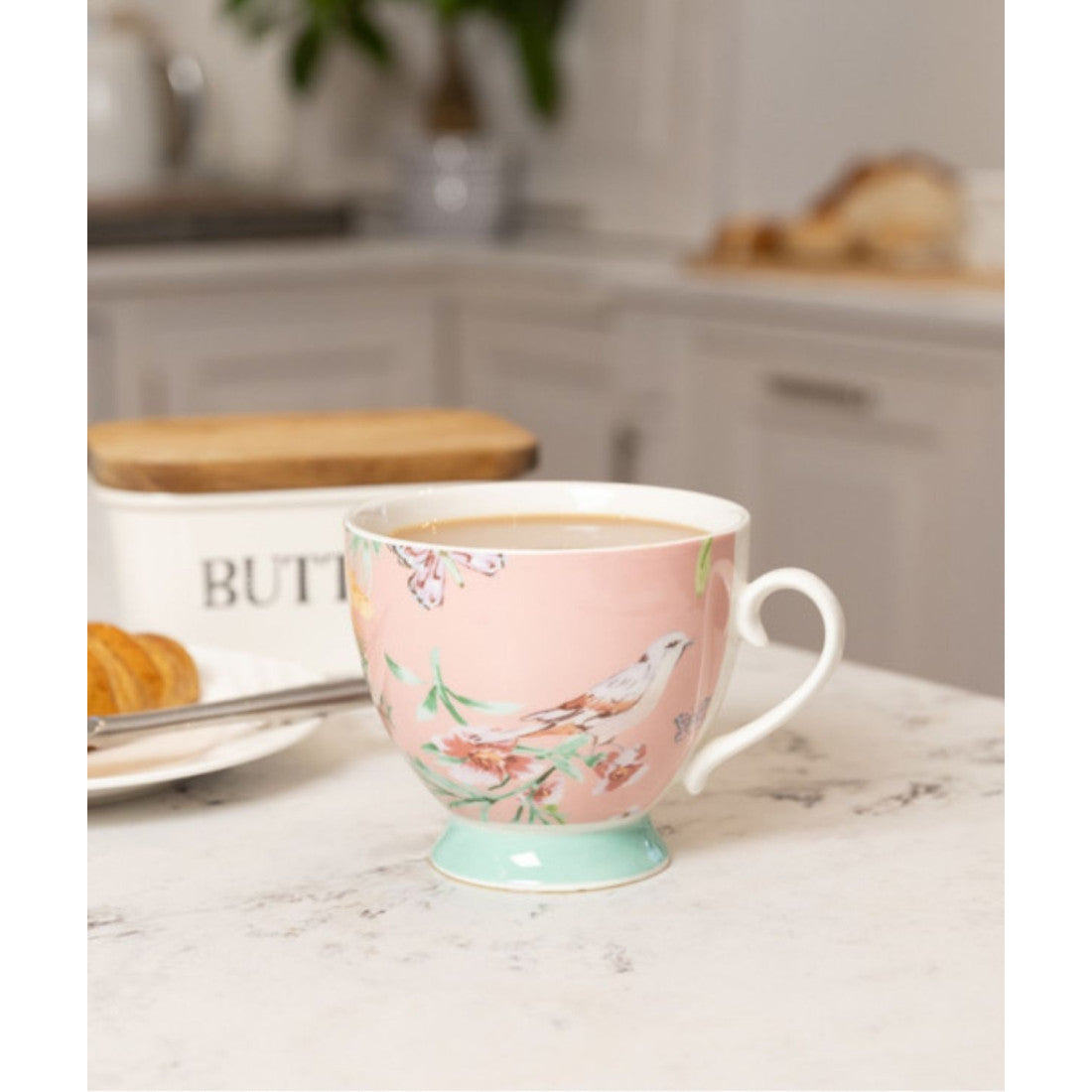Kubek na nóżce porcelanowy Kitchen Craft – wielobarwny 400 ml – zdjęcie 6