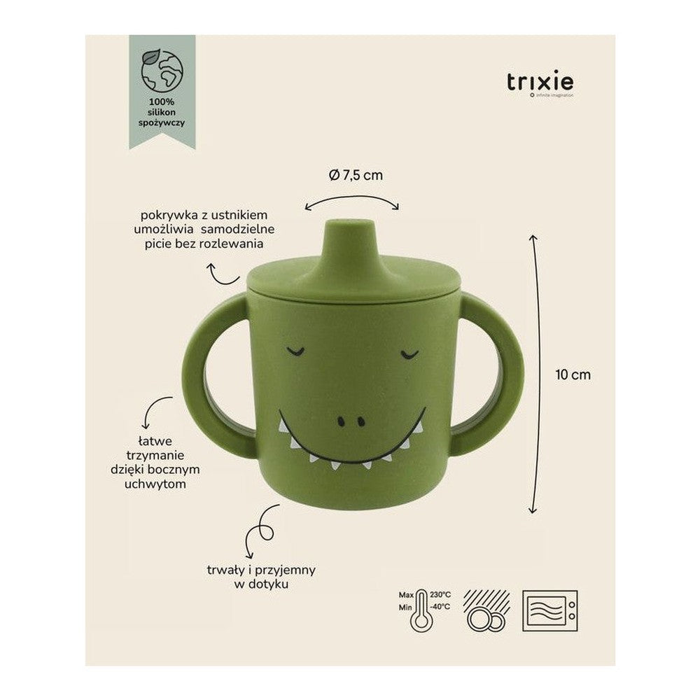 Kubek niekapek silikonowy Dinozaur Trixie – 10 × 7,5 cm – zdjęcie 3