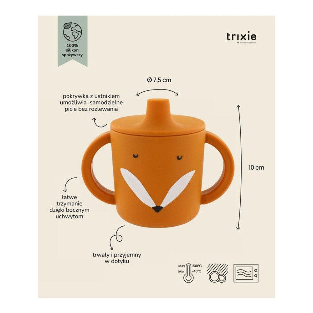 Kubek niekapek silikonowy Lis Trixie – 10 × 7,5 cm – zdjęcie 3