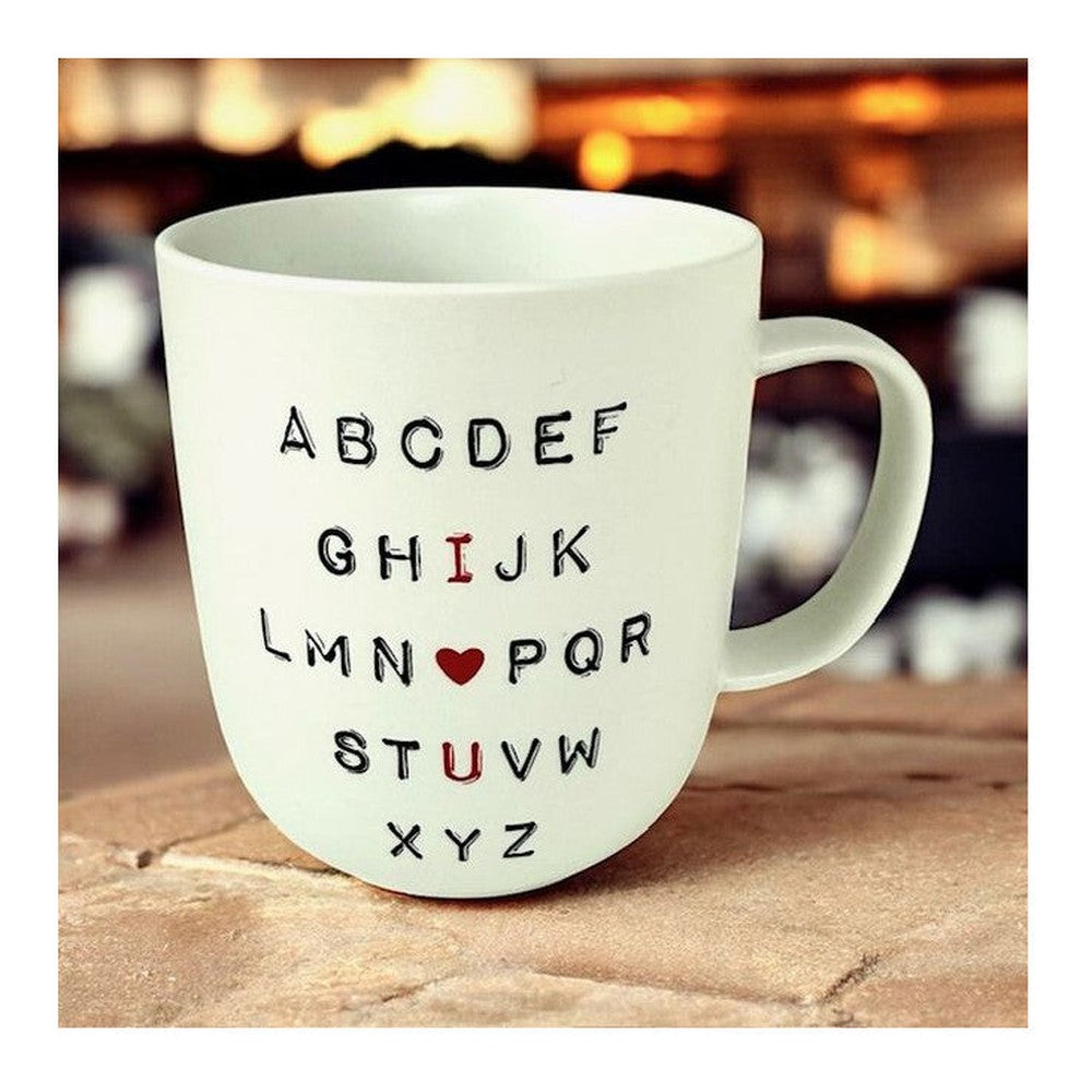 Kubek porcelanowy ABC Love PPD – biały, 400 ml – zdjęcie 2