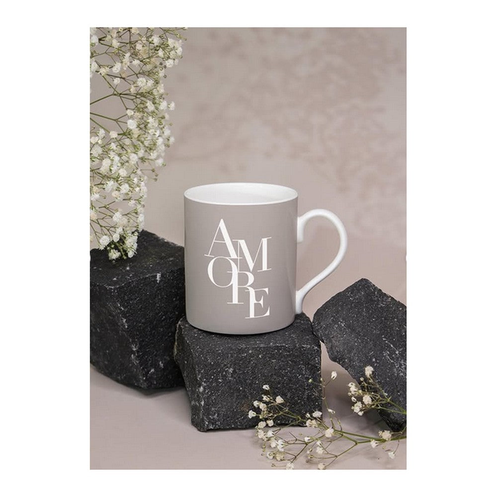 Kubek porcelanowy Amore PPD – beżowy 350 ml – zdjęcie 2