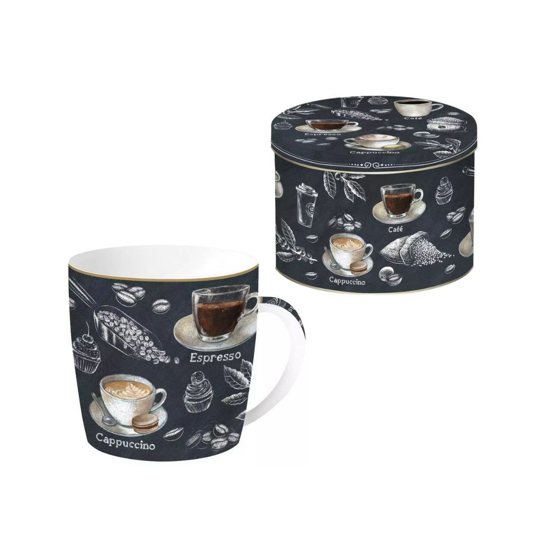 Kubek porcelanowy Barista Easy Life – czarny, 350 ml