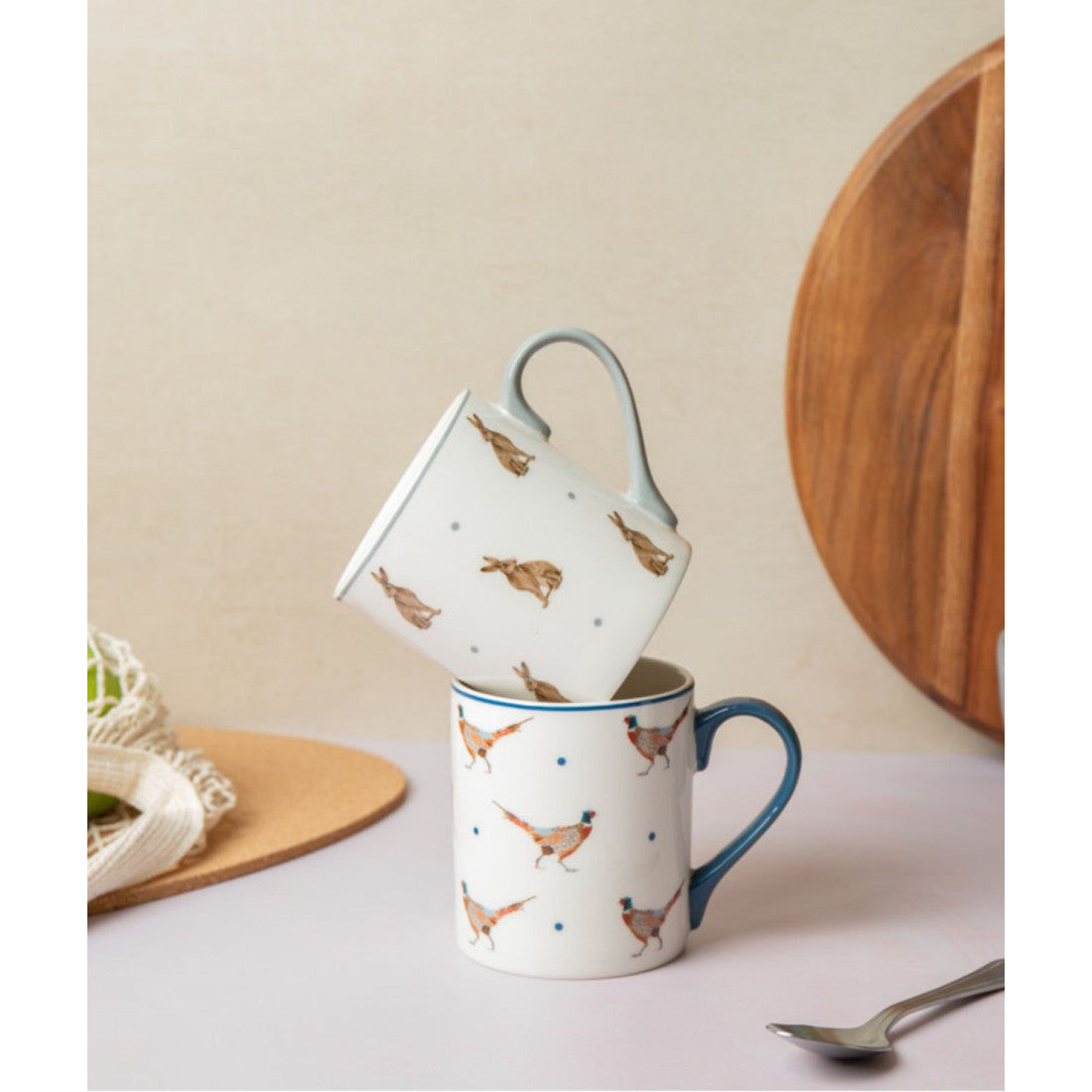 Kubek porcelanowy Bażanty Mikasa – 280 ml – zdjęcie 2
