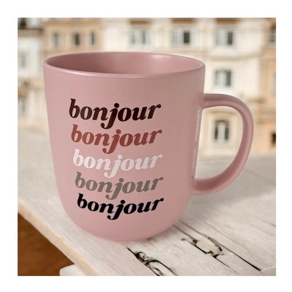 Kubek porcelanowy Bonjour PPD – różowy, 400 ml – zdjęcie 2