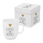 Kubek porcelanowy Coffee & Books PPD – New Bone China, 400 ml