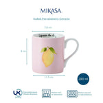 Kubek porcelanowy Cytryna Mikasa – różowy, 280 ml – zdjęcie 4