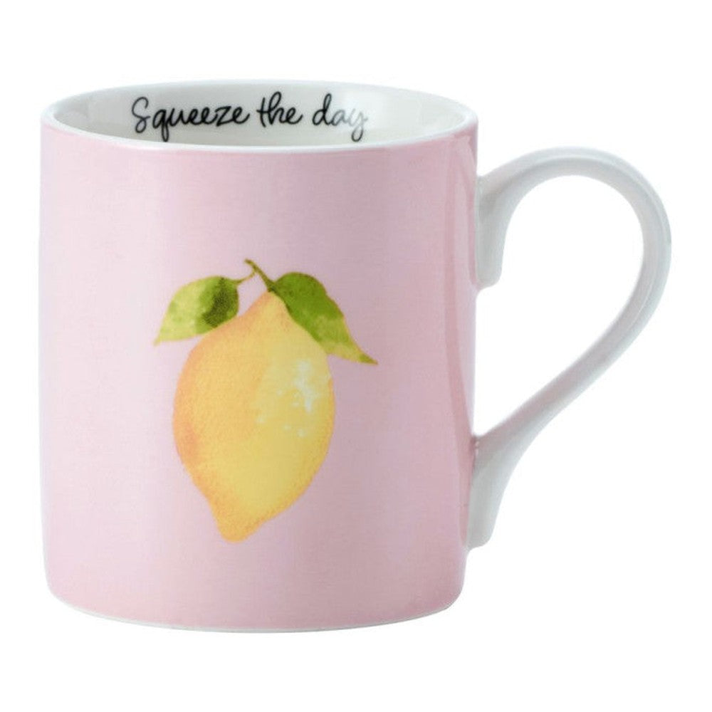 Kubek porcelanowy Cytryna Mikasa – różowy, 280 ml