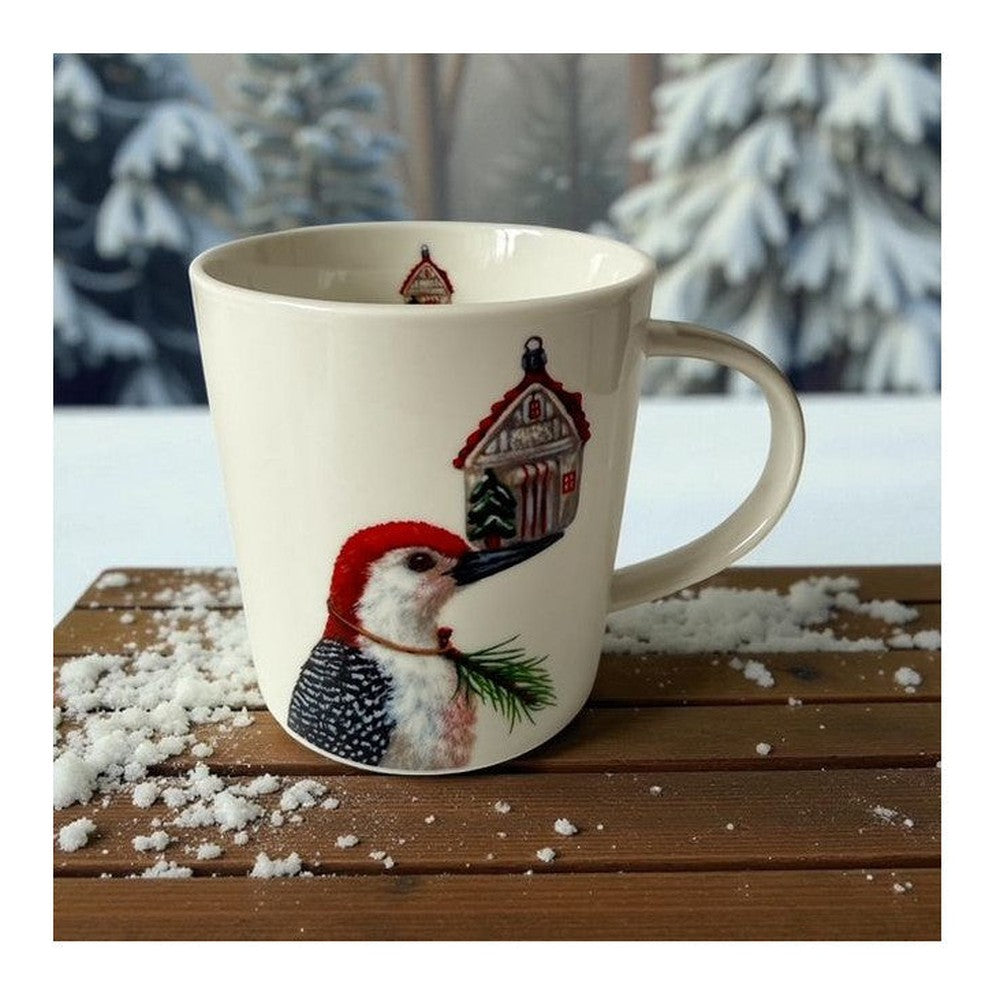 Kubek porcelanowy Dzięcioł PPD – w ozdobnym pudełku, 350 ml – zdjęcie 2