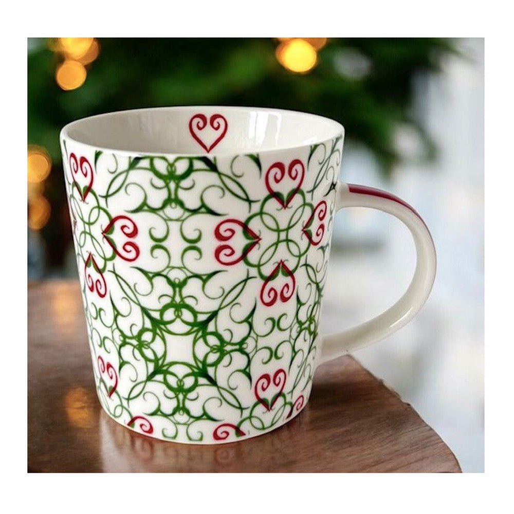 Kubek porcelanowy Esy Floresy PPD – w ozdobnym pudełku, 350 ml – zdjęcie 2