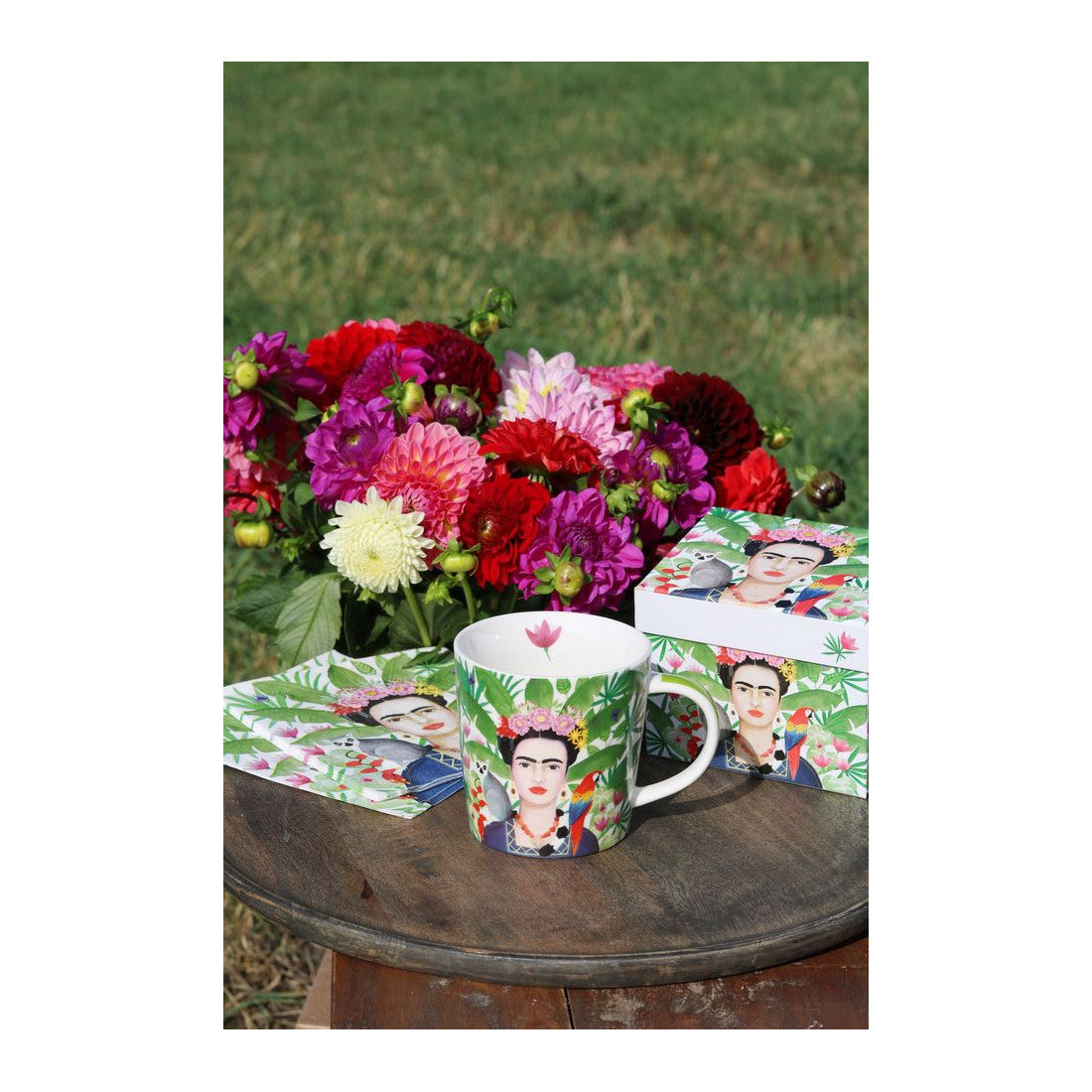 Kubek porcelanowy Frida PPD – wielokolorowy 350 ml – zdjęcie 2
