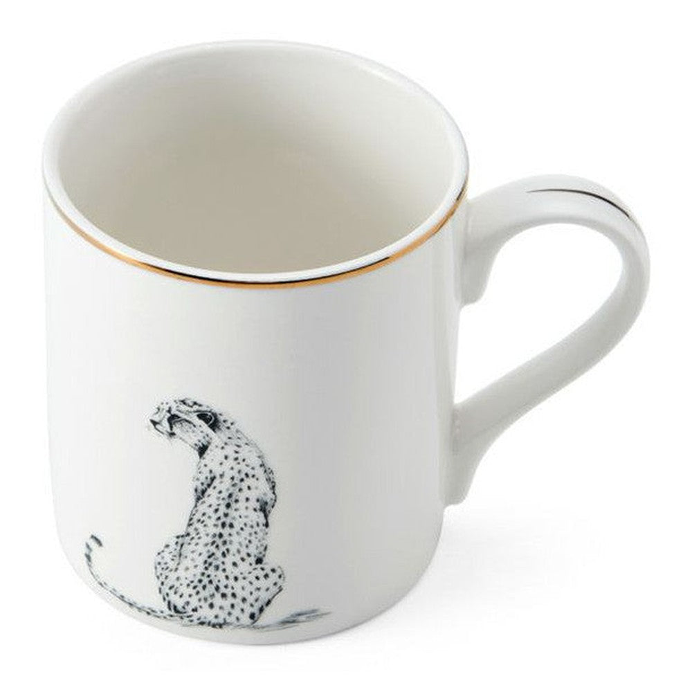 Kubek porcelanowy Gepart Mikasa – biały ze złoconym brzegiem, 280 ml – zdjęcie 2