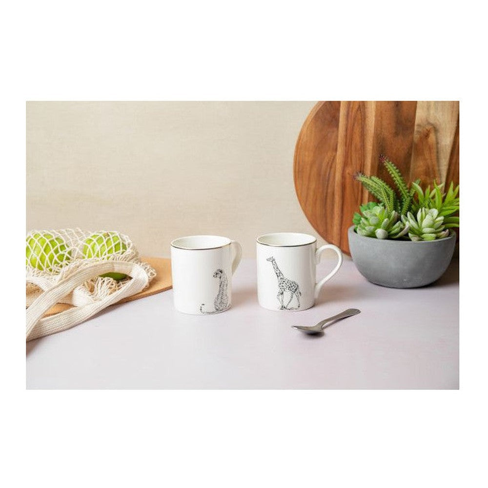 Kubek porcelanowy Gepart Mikasa – biały ze złoconym brzegiem, 280 ml – zdjęcie 3