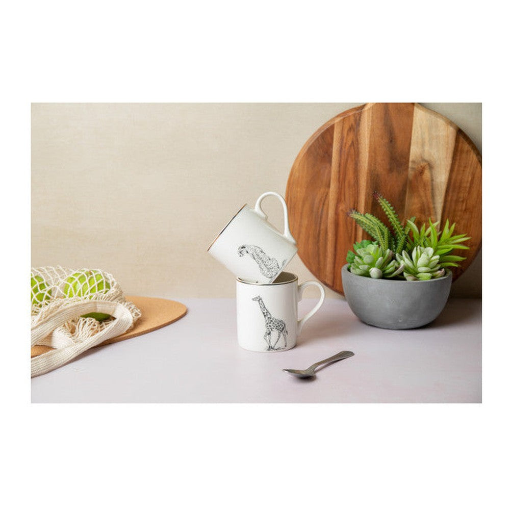 Kubek porcelanowy Gepart Mikasa – biały ze złoconym brzegiem, 280 ml – zdjęcie 5