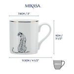 Kubek porcelanowy Gepart Mikasa – biały ze złoconym brzegiem, 280 ml – zdjęcie 6