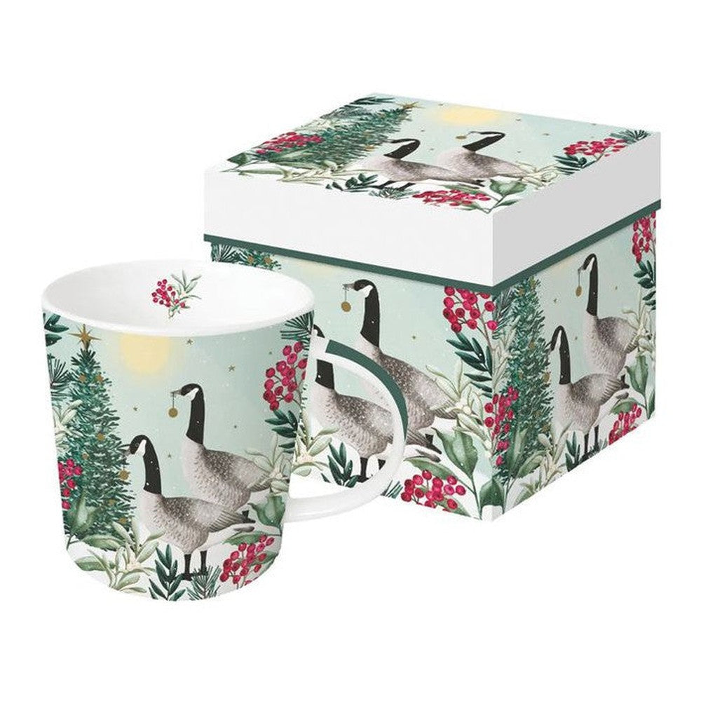 Kubek porcelanowy Gęś i Gąsior PPD – w ozdobnym pudełku, 400 ml
