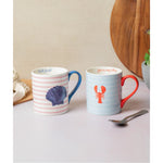 Kubek porcelanowy Homar Mikasa – czerwony, błękitny, 280 ml – zdjęcie 2