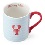 Kubek porcelanowy Homar Mikasa – czerwony, błękitny, 280 ml – zdjęcie 3