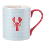 Kubek porcelanowy Homar Mikasa – czerwony, błękitny, 280 ml