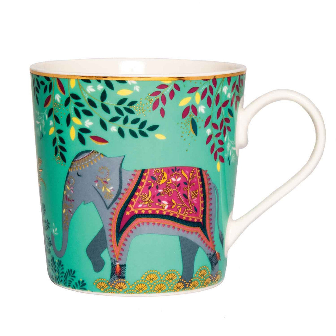 Kubek porcelanowy India Portmeirion – Słoń – zdjęcie 3