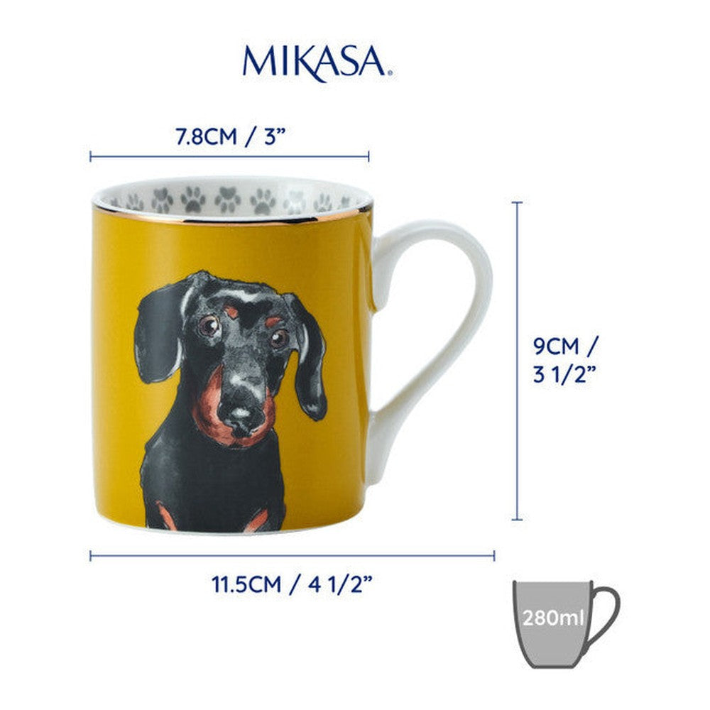 Kubek porcelanowy Jamnik Mikasa – 280 ml – zdjęcie 6