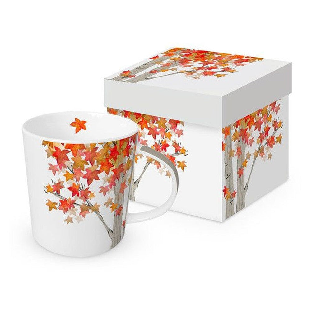 Kubek porcelanowy Jesień PPD – jesienne drzewo, 400 ml