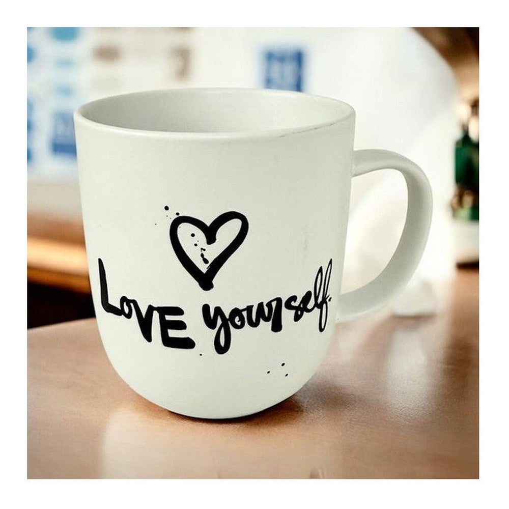 Kubek porcelanowy Kochaj Siebie PPD – biały 350 ml – zdjęcie 2