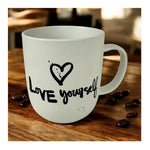 Kubek porcelanowy Kochaj Siebie PPD – biały 350 ml – zdjęcie 3